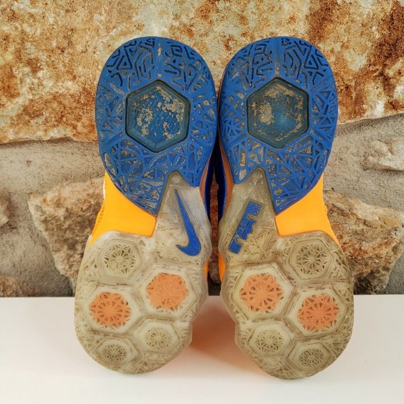 Nike LeBron 12 Low GS 'Cavs Classic' Bright Citrus Size: 5Y (Womens Size: 6.5) - Picture 13 of 14